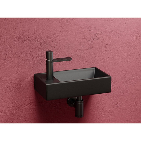 Раковина подвесная Ceramicanova Element 40 см R CN6051RMB, чёрный матовый - фото 5