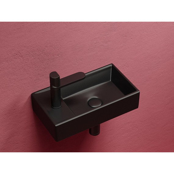 Раковина подвесная Ceramicanova Element 40 см R CN6051RMB, чёрный матовый - фото 2