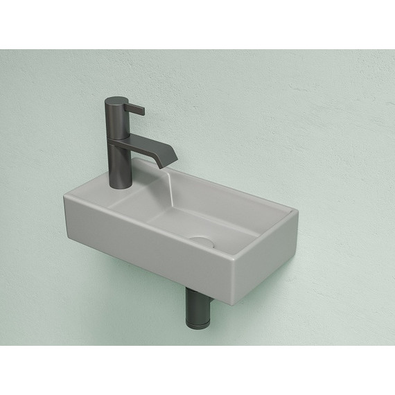 Раковина подвесная Ceramicanova Element 40 см R CN6051RMH, антрацит матовый - фото 2