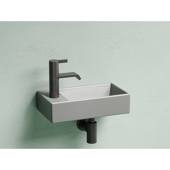 Раковина подвесная Ceramicanova Element 40 см R CN6051RMH, антрацит матовый - фото 3