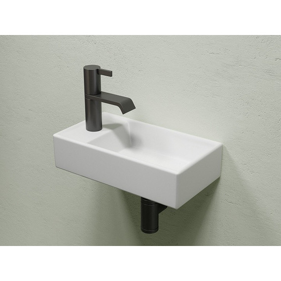 Раковина подвесная Ceramicanova Element 40 см R CN6051RMW, белый матовый - фото 2