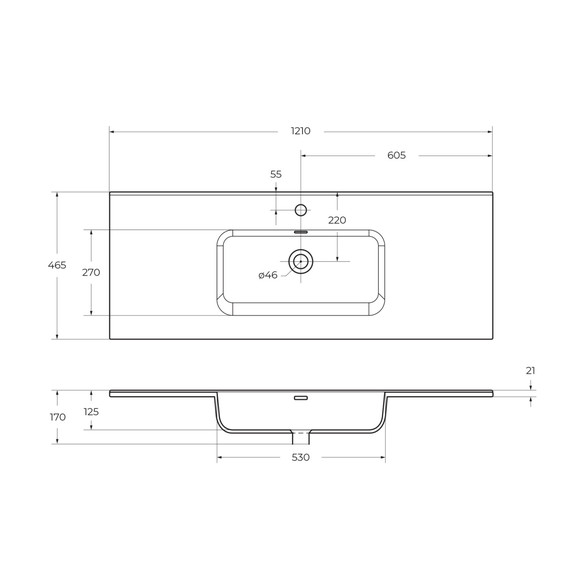 Тумба подвесная с раковиной Belbagno 120 см KRAFT-1200-4C-SO-BO (раковина BB1200ETL) bianco opaco - фото 4