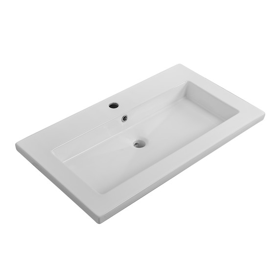 Тумба подвесная с раковиной Belbagno 75 см KRAFT-750-2C-SO-GSO, тёмно-серый матовый - фото 2