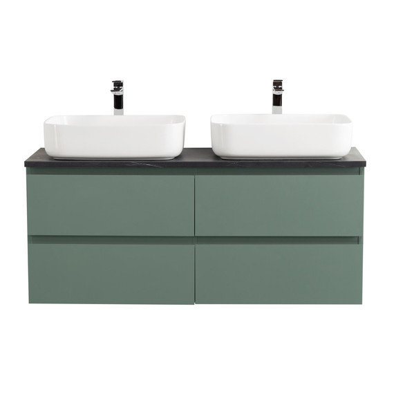 Тумба подвесная с раковиной Belbagno 120 см KRAFT-1200-4C-SO-VO (раковина BB-8099-120) еловый матовый - фото 