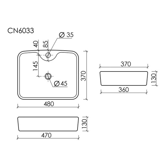 Раковина-чаша Ceramicanova Element 48 см CN6033 - фото 8