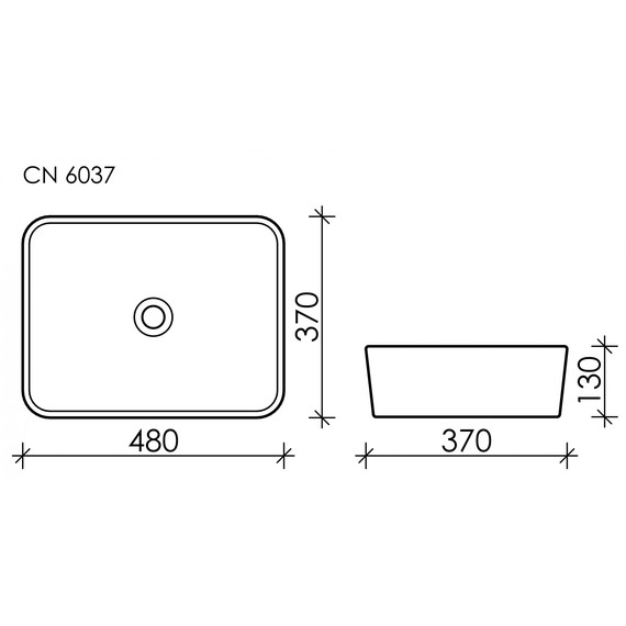 Раковина-чаша Ceramicanova Element 48 см CN6037 - фото 8