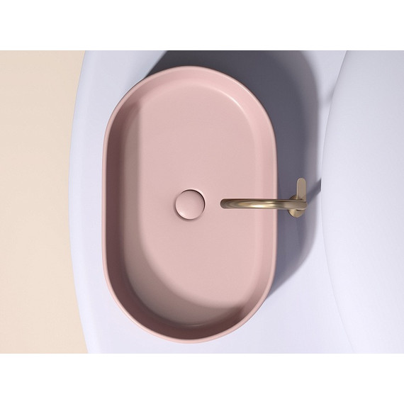 Раковина-чаша Ceramicanova Element 60 см CN6048MP, розовый матовый - фото 6