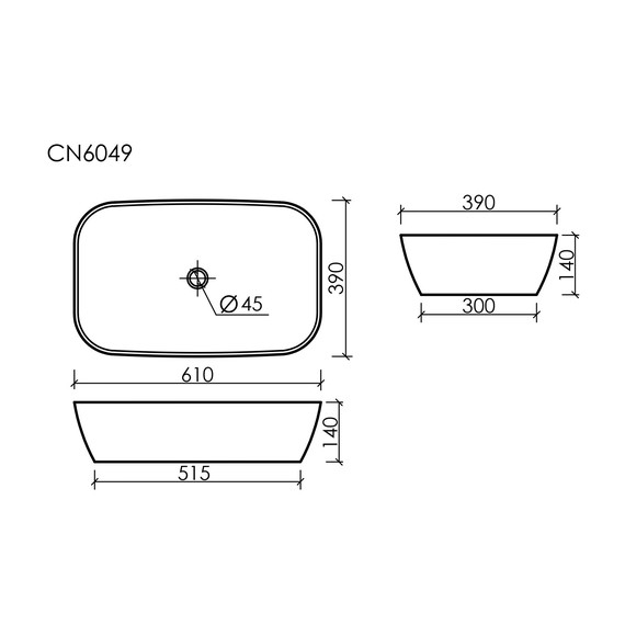 Раковина-чаша Ceramicanova Element 60 см CN6049 - фото 8