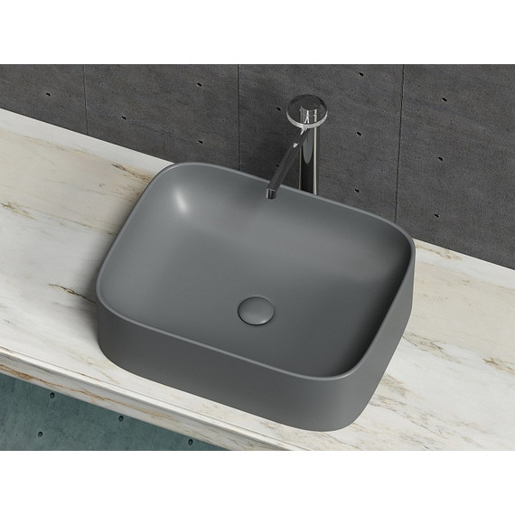 Раковина-чаша Ceramicanova Element 50 см CN6052MDH, тёмный антрацит матовый - фото 10