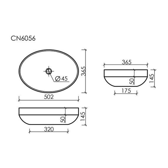 Раковина-чаша Ceramicanova Element 50 см CN6056 - фото 12