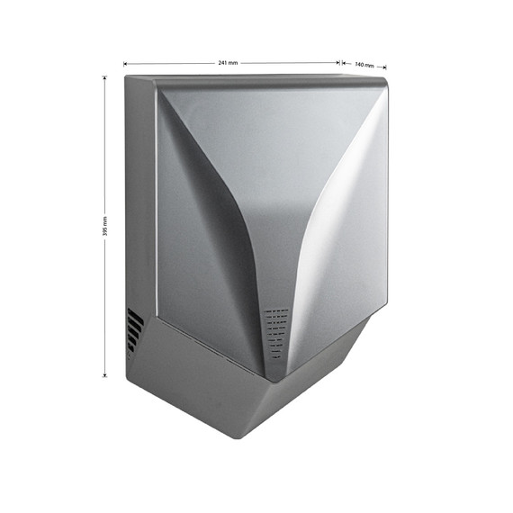 Сушилка для рук GFmark 6860s, цвет серебро - фото 2