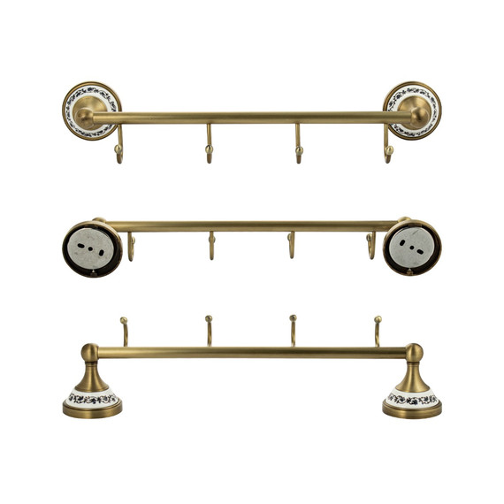 Набор крючков Brimix 94205, цвет бронза - фото 3