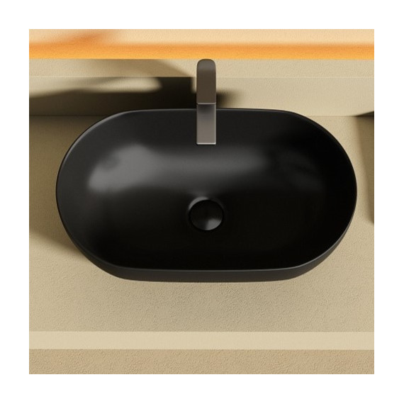 Раковина-чаша Ceramicanova Twist 50 см CN12001MB, чёрный матовый - фото 