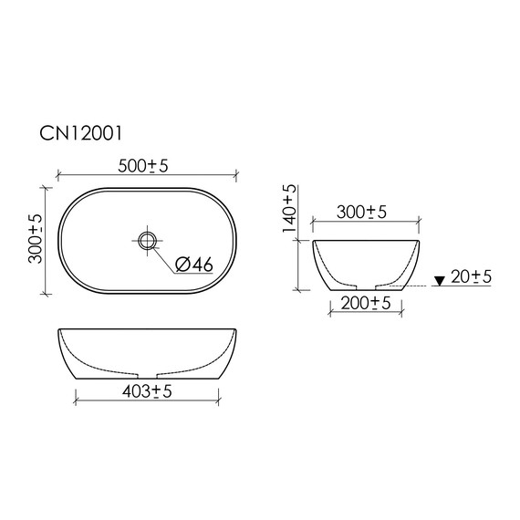 Раковина-чаша Ceramicanova Twist 50 см CN12001MW, белый матовый - фото 9