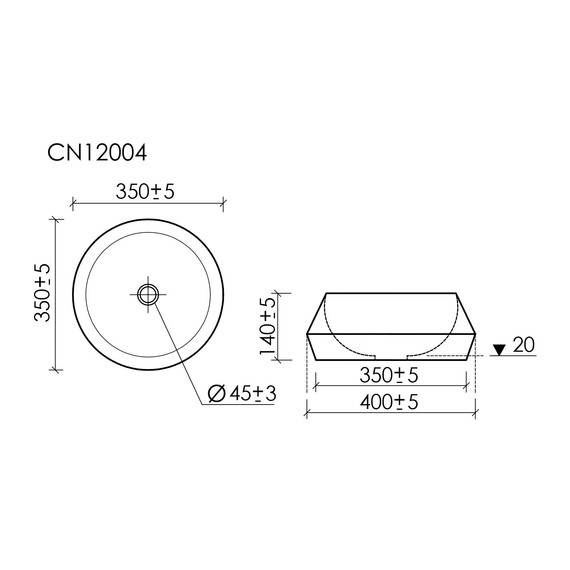 Раковина-чаша Ceramicanova Maya 40 см CN12004MB, чёрный матовый - фото 9