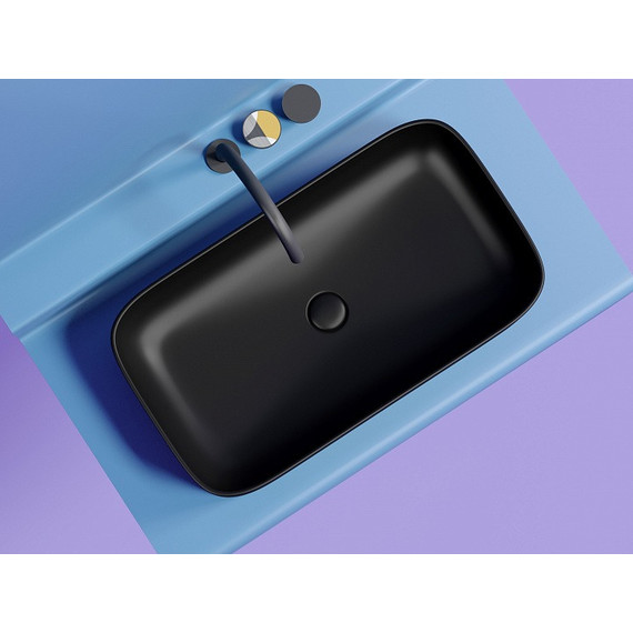 Раковина-чаша Ceramicanova Element 70 см CN6054MB, чёрный матовый - фото 7