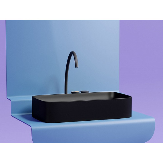 Раковина-чаша Ceramicanova Element 70 см CN6054MB, чёрный матовый - фото 2