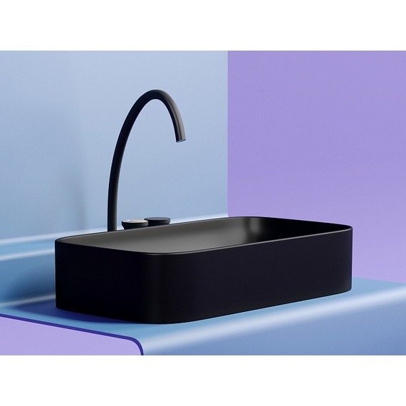 Раковина-чаша Ceramicanova Element 70 см CN6054MB, чёрный матовый - фото 3