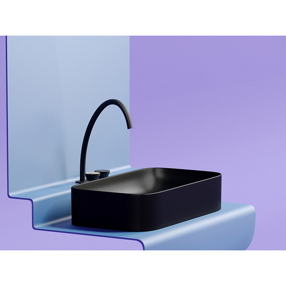 Раковина-чаша Ceramicanova Element 70 см CN6054MB, чёрный матовый - фото 5