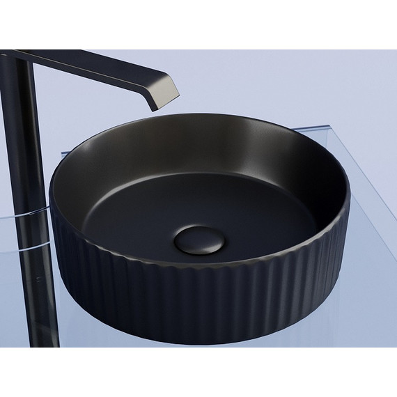 Раковина-чаша Ceramicanova Element 36 см CN6057MB, чёрный матовый - фото 