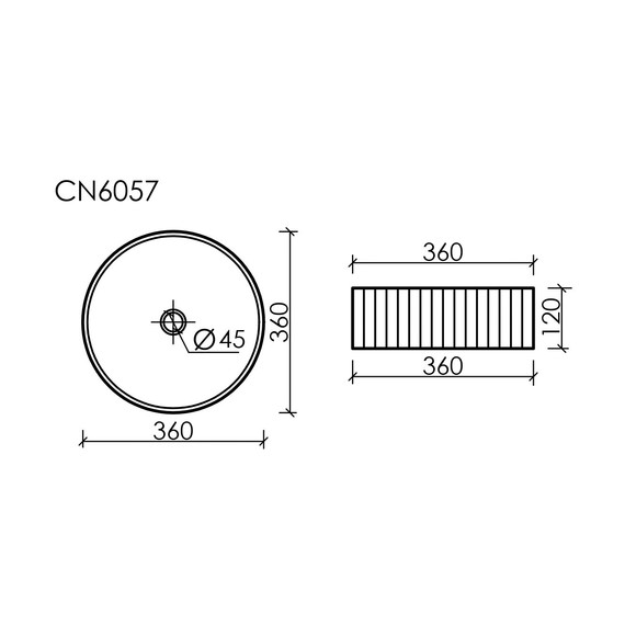 Раковина-чаша Ceramicanova Element 36 см CN6057MC, капучино матовый - фото 8