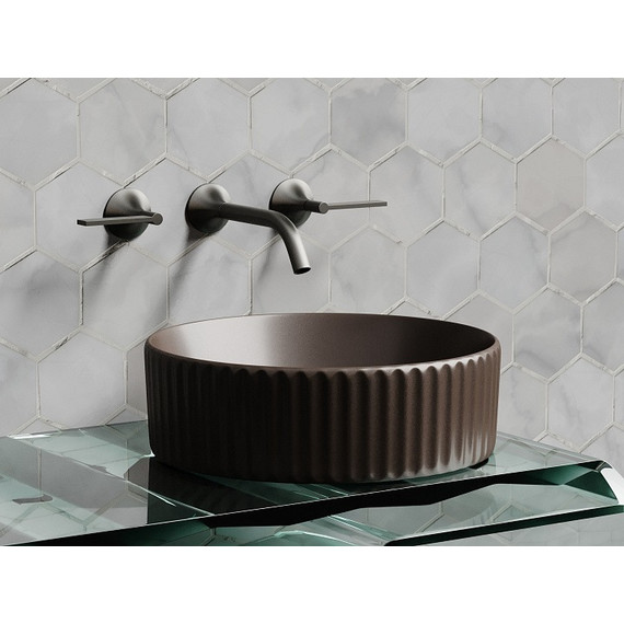 Раковина-чаша Ceramicanova Element 36 см CN6057MDB, тёмно-коричневый матовый - фото 4