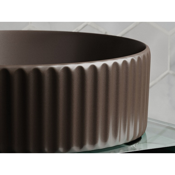 Раковина-чаша Ceramicanova Element 36 см CN6057MDB, тёмно-коричневый матовый - фото 5