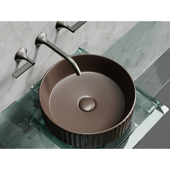 Раковина-чаша Ceramicanova Element 36 см CN6057MDB, тёмно-коричневый матовый - фото 