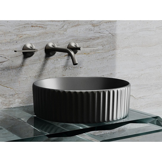 Раковина-чаша Ceramicanova Element 36 см CN6057MDH, тёмный антрацит матовый - фото 6