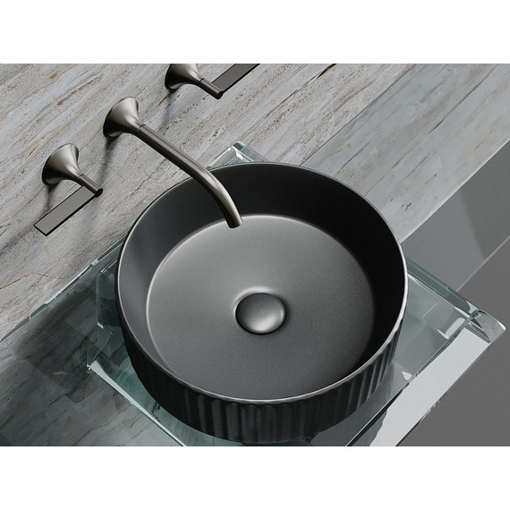 Раковина-чаша Ceramicanova Element 36 см CN6057MDH, тёмный антрацит матовый - фото 