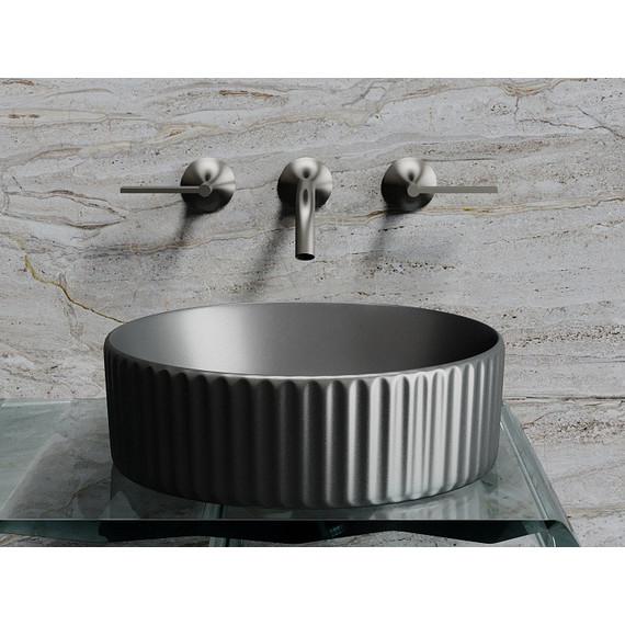 Раковина-чаша Ceramicanova Element 36 см CN6057MDH, тёмный антрацит матовый - фото 2