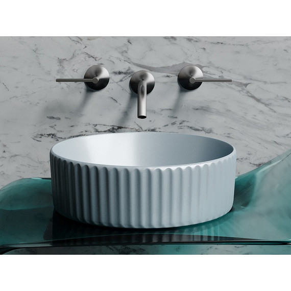 Раковина-чаша Ceramicanova Element 36 см CN6057MHL, серо-голубой матовый - фото 5