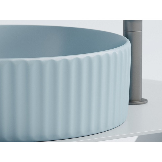 Раковина-чаша Ceramicanova Element 36 см CN6057ML, голубой матовый - фото 4