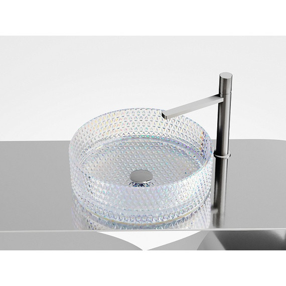 Раковина-чаша Ceramicanova Cristal 36 см CN6059, неон - фото 2