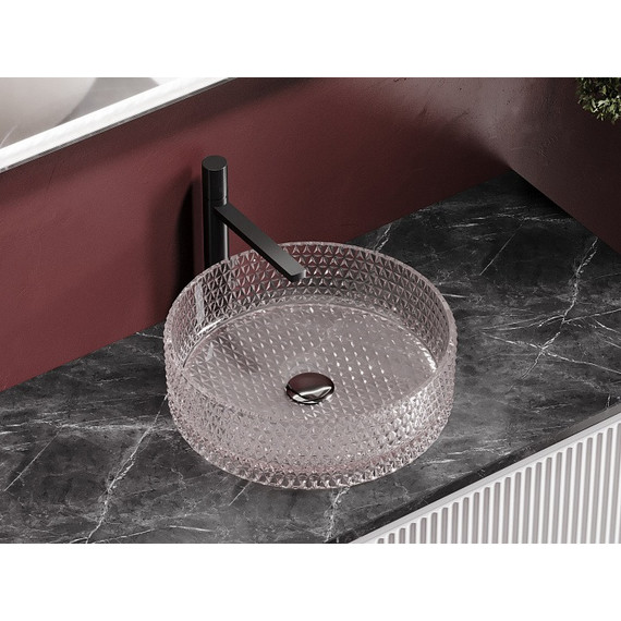 Раковина-чаша Ceramicanova Cristal 36 см CN6061, розовый - фото 