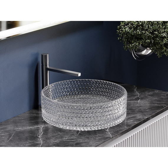 Раковина-чаша Ceramicanova Cristal 36 см CN6062, прозрачный - фото 9