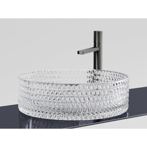 Раковина-чаша Ceramicanova Cristal 36 см CN6062, прозрачный - фото 2