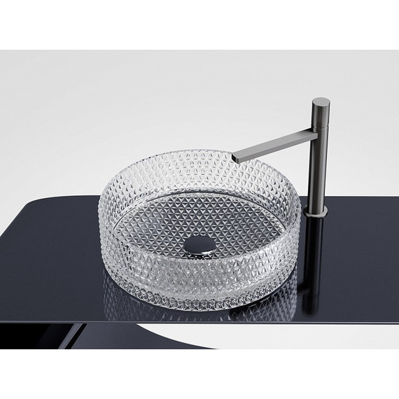 Раковина-чаша Ceramicanova Cristal 36 см CN6062, прозрачный - фото 3