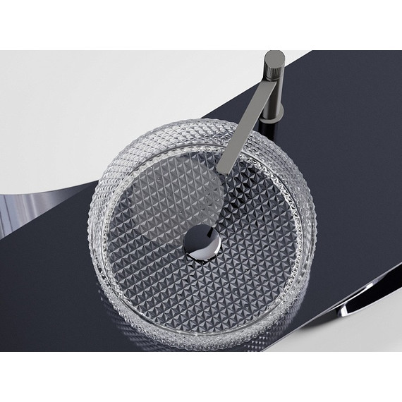 Раковина-чаша Ceramicanova Cristal 36 см CN6062, прозрачный - фото 5