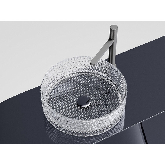 Раковина-чаша Ceramicanova Cristal 36 см CN6062, прозрачный - фото 6