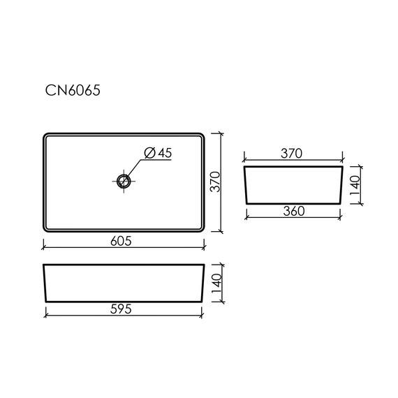 Раковина-чаша Ceramicanova Element 60 см CN6065 - фото 7