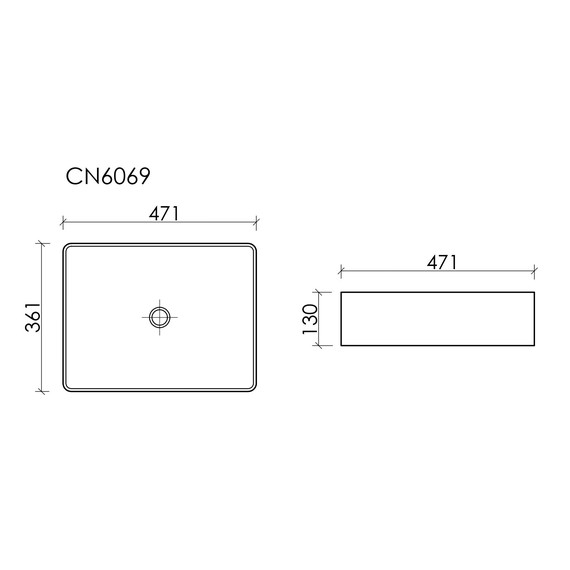 Раковина-чаша Ceramicanova Element 36 см CN6069MB, чёрный матовый - фото 6