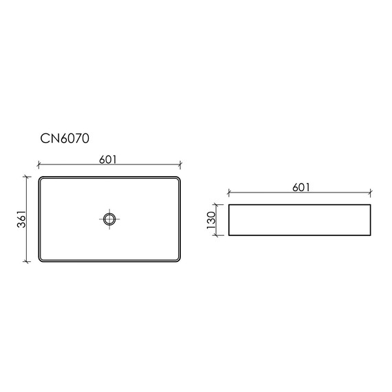 Раковина-чаша Ceramicanova Element 60 см CN6070 - фото 6