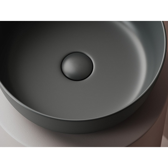 Раковина-чаша Ceramicanova Element 35 см CN6073MDH, тёмный антрацит матовый - фото 2