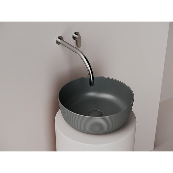 Раковина-чаша Ceramicanova Element 35 см CN6073MDH, тёмный антрацит матовый - фото 4