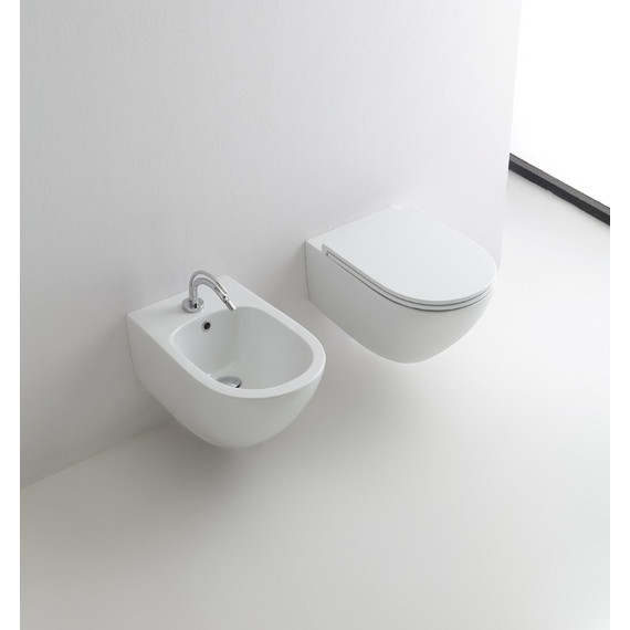 Биде подвесное Kerasan Aquatech 372401*1 - фото, картинка  Биде подвесное Kerasan Aquatech 372401*1 - фото