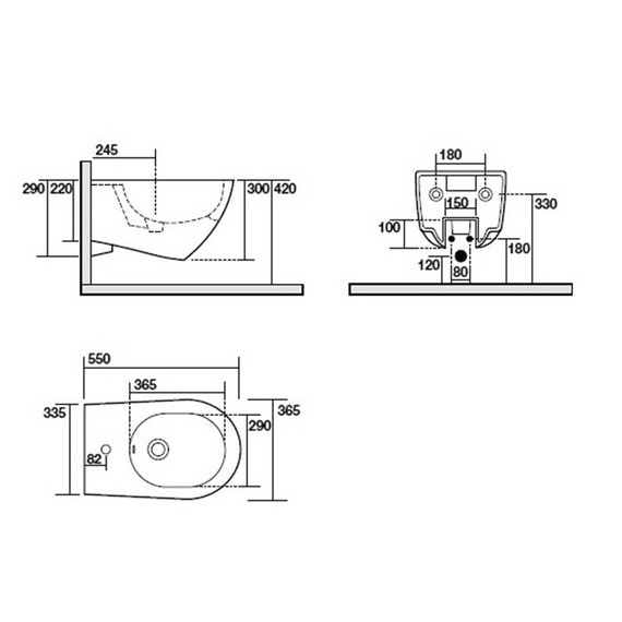 Биде подвесное Kerasan Aquatech 372401*1 - фото, картинка 3 Биде подвесное Kerasan Aquatech 372401*1 - фото 3