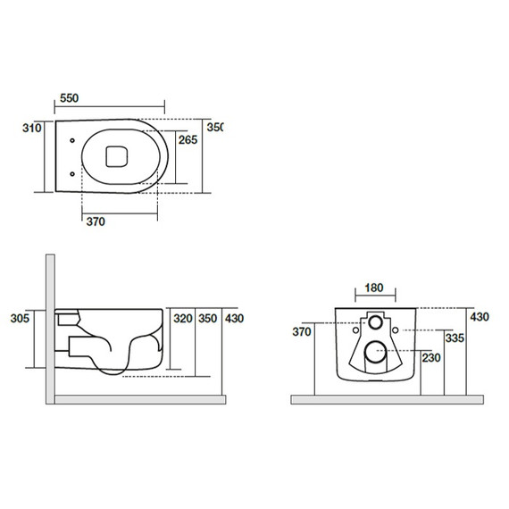 Унитаз подвесной безободковый Kerasan Nolita 531530, белый матовый (Система смыва торнадо) - фото 2
