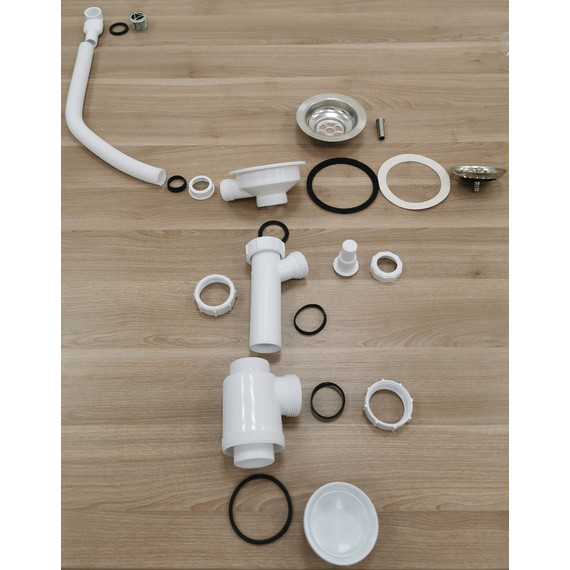 Кухонная мойка Abber Quarz AQ2904G, серый - фото 6