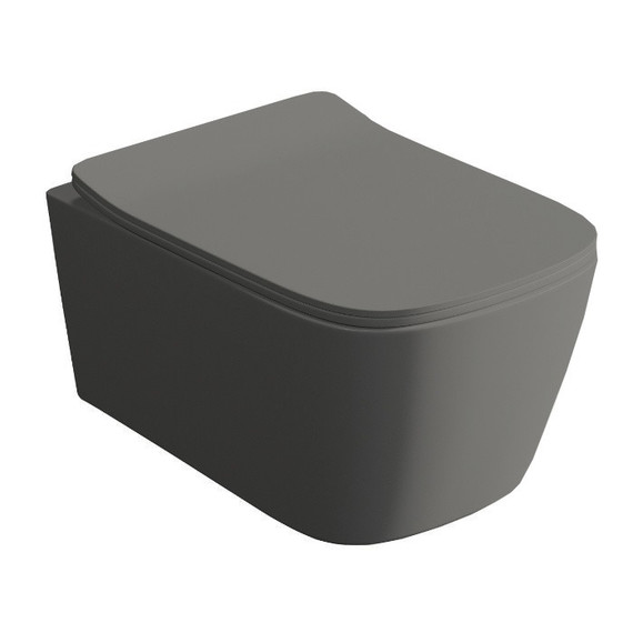 Унитаз подвесной безободковый ArtCeram A16 ASV006 15 00, grigio olivia (Система смыва торнадо) - фото 2